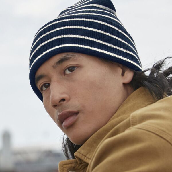 Beechfield Original deep-cuffed striped beanie BC39R Original deep-cuffed striped beanie Thumbnail
