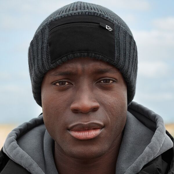 Beechfield Zip Patch Beanie Thumbnail