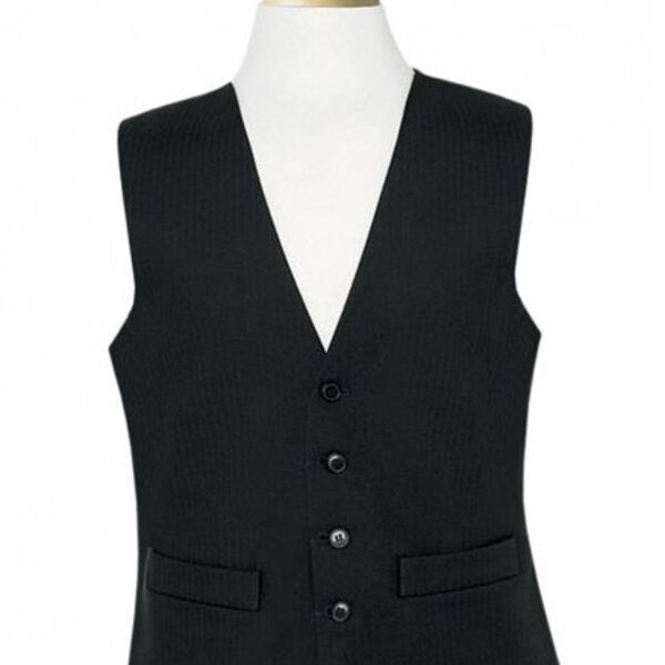 Black Herringbone Waistcoat Thumbnail