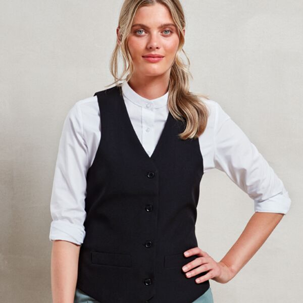 Premier Ladies Lined Waistcoat Thumbnail