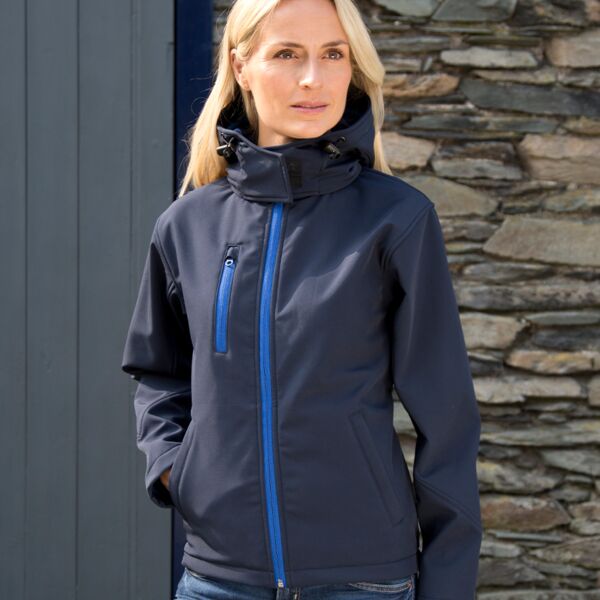 Result Core Result Core Ladies Hooded Soft Shell Jacket RS230F Result Core Ladies Hooded Soft Shell Jacket Thumbnail