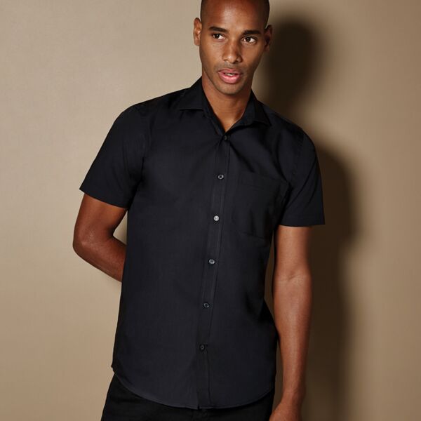 Kustom Kit Kustom Kit Short Sleeve Tailored Poplin Shirt K141 Kustom Kit Short Sleeve Tailored Poplin Shirt Thumbnail