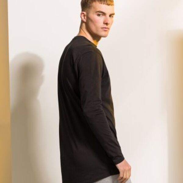Skinnifit SF Men Long Sleeve Longline T-Shirt SF259 SF Men Long Sleeve Longline T-Shirt Thumbnail