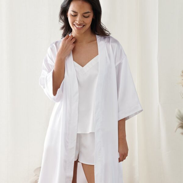 Towel City Women's satin robe TC054 Women's satin robe Thumbnail