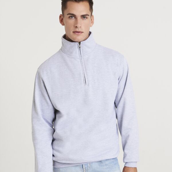 AWDis Just Hoods AWDis Sophomore Zip Neck Sweatshirt JH046 AWDis Sophomore Zip Neck Sweatshirt Thumbnail